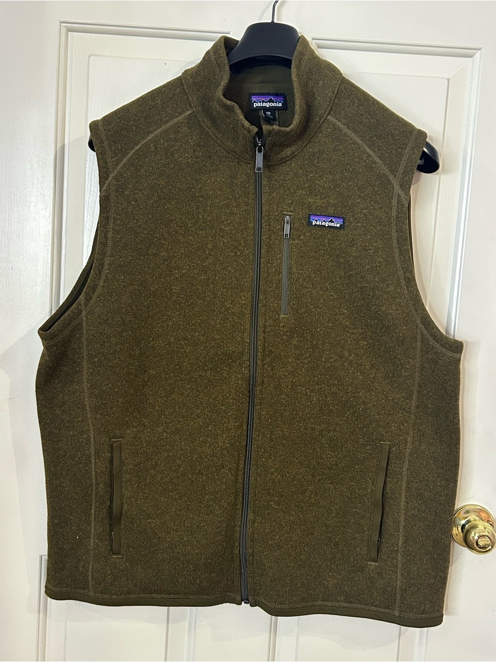 Patagonia Men's XXL Better Sweater Vest Olive Green Full Zip